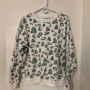 Christmas tree cheetah sweatshirt